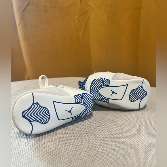 - Baby crib sole Nike retro jordan 4 military blue - Picture 3 of 4
